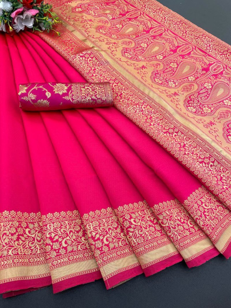 Minaxi Vol 1 By Aab Art Silk Jacquard Border Saree
